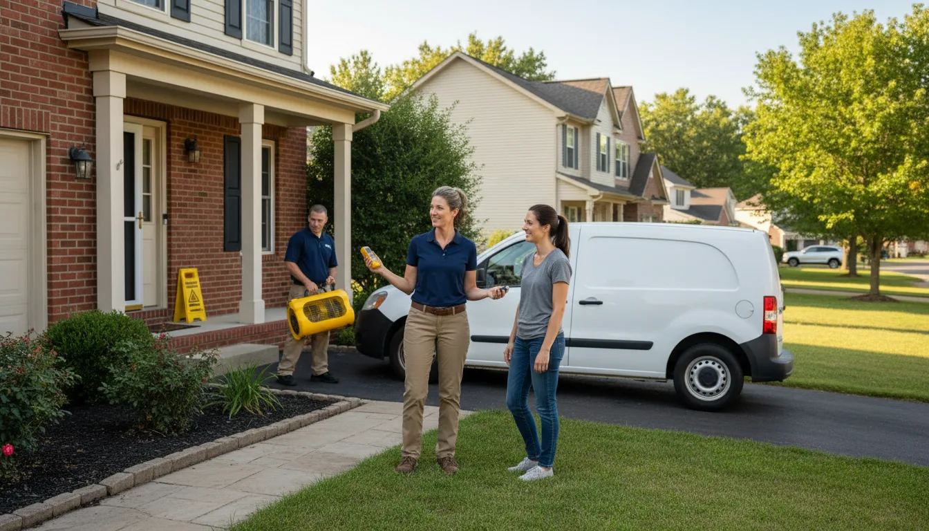 Water restoration image for Water Damage & Restoration Services in Caney, OK